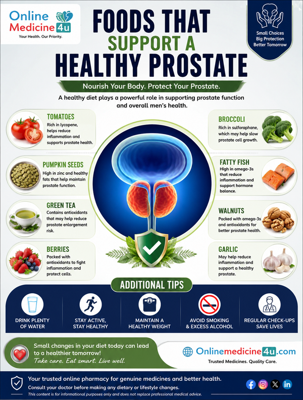 Foods That Support a Healthy Prostate | UK, USA & Australia