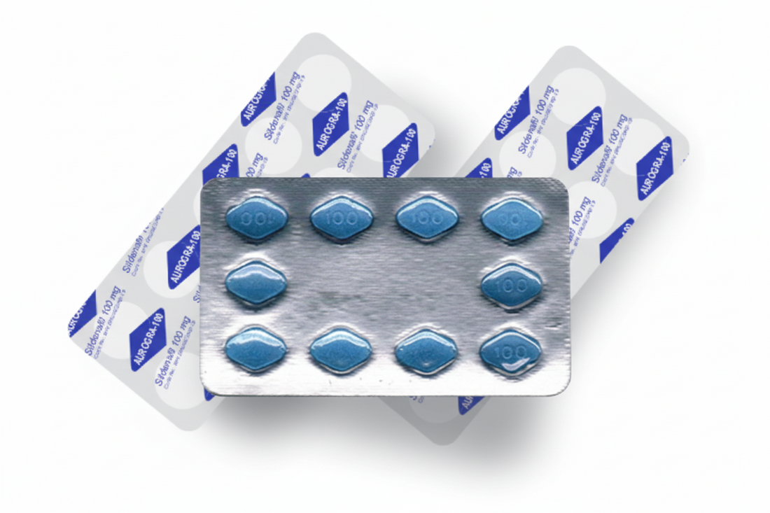 Aurogra 100mg Sildenafil Citrate tablets for erectile dysfunction treatment – buy Aurogra online