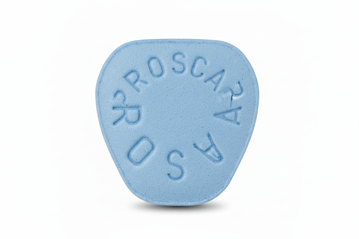 Proscar Finasteride 5 mg tablets packaging and blister pack for enlarged prostate treatment