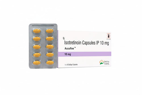 Buy Isotretinoin 10mg Accufine capsules online in the USA and UK
