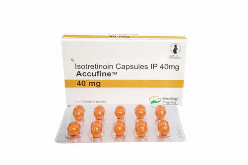 Buy Isotretinoin 40mg Accufine capsules online in the USA and UK