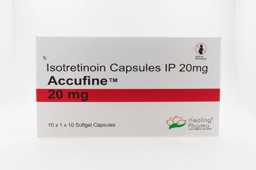 Buy Isotretinoin 20mg Accufine capsules online in the USA and UK