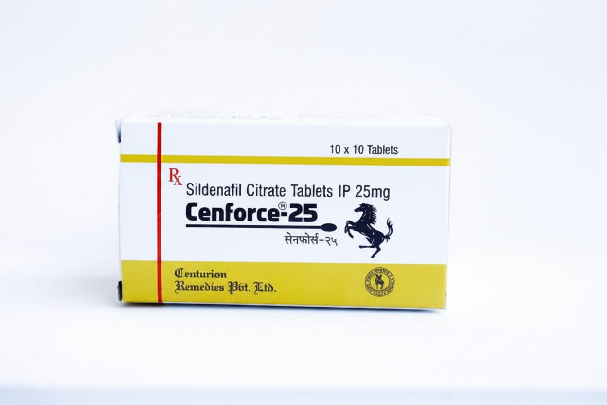 Buy Cenforce 25mg online, Sildenafil Citrate tablets for ED treatment, erectile function support and men's wellness in USA and UK.