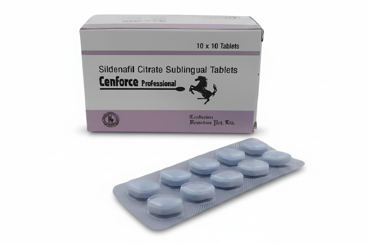 Cenforce Professional 100mg Sildenafil Tablet for erectile dysfunction treatment in men, supporting stronger erections and improved sexual performance in USA and UK.