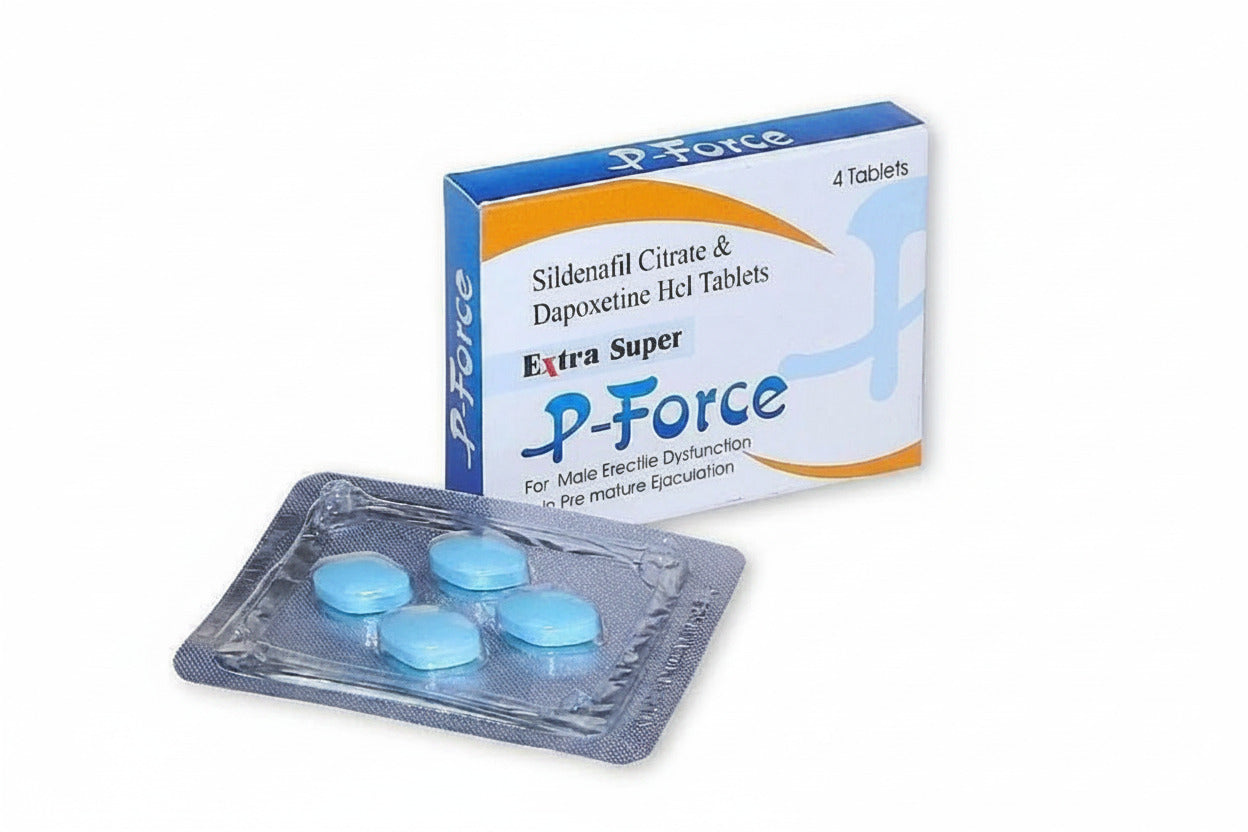 Extra Super P Force 200mg tablets with Sildenafil Citrate and Dapoxetine medicine information for USA and UK