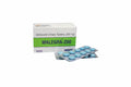 A box of Sildenafil Citrate Tablets 200 mg branded MALEGRA-200, shown next to two blister packs containing light blue oval tablets, on a plain white background.