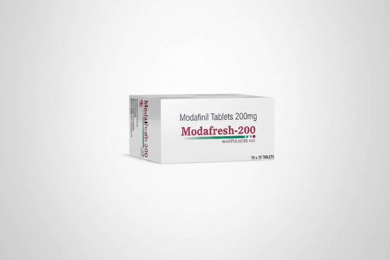 Modafresh 200mg Modafinil tablets for wakefulness and focus support in USA and UK online pharmacy