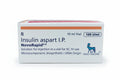 NovoRapid 10ml Insulin Aspart injection vial for blood sugar control in Type 1 and Type 2 diabetes, product packaging image optimized for USA and UK Google search.