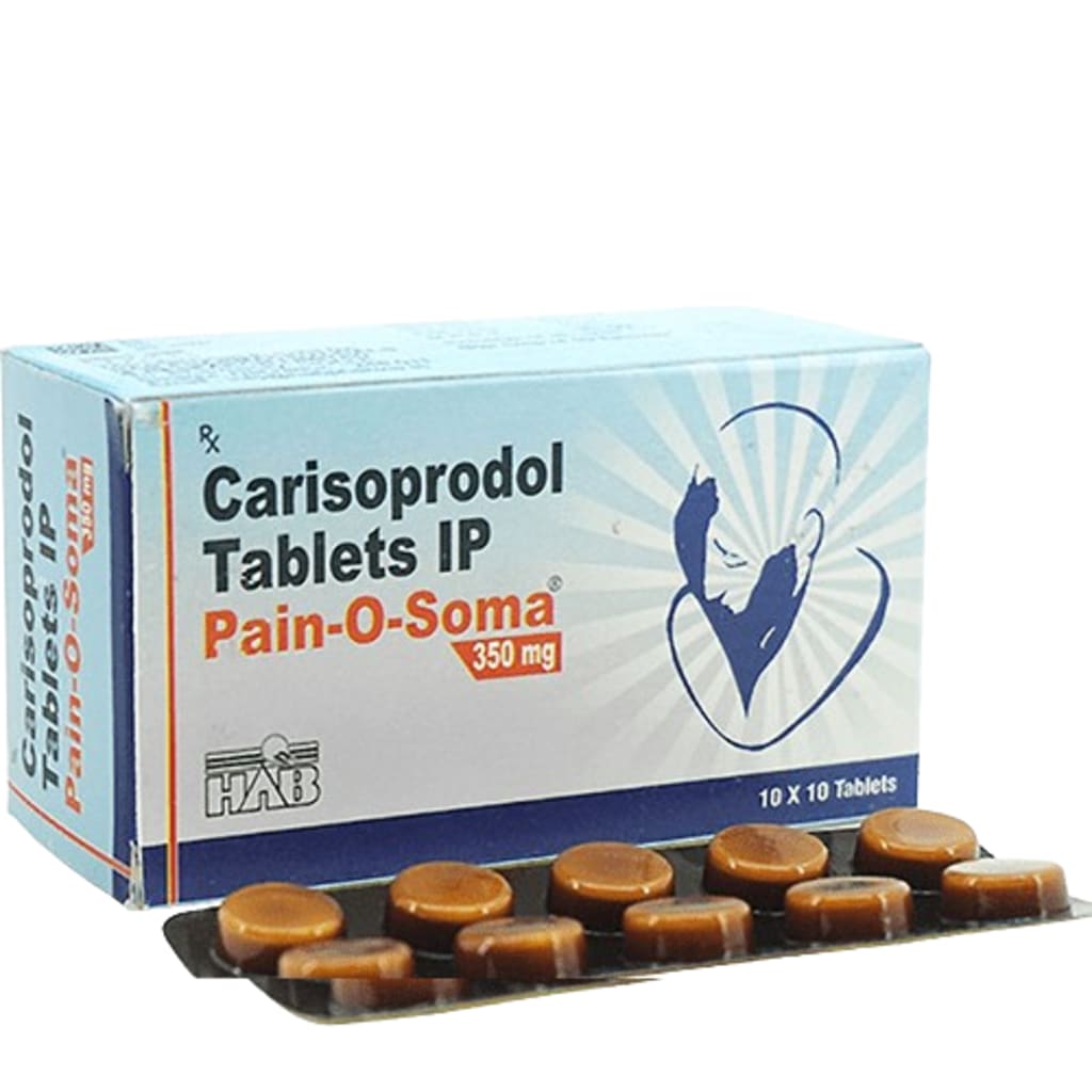 Pain-O-Soma 350 mg tablets for muscle pain relief