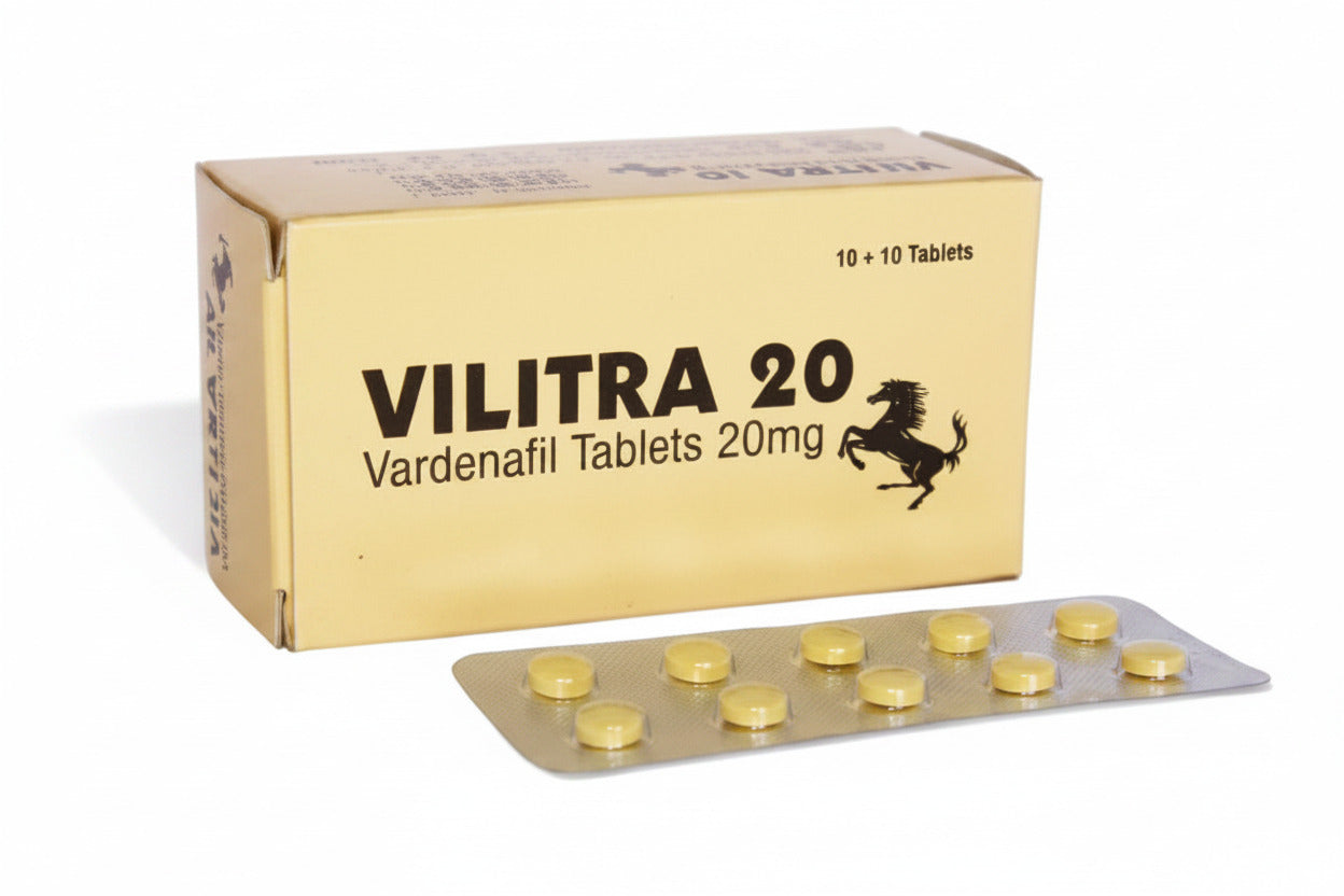 Buy Vardenafil 10mg Vilitra tablets online in the USA and UK
