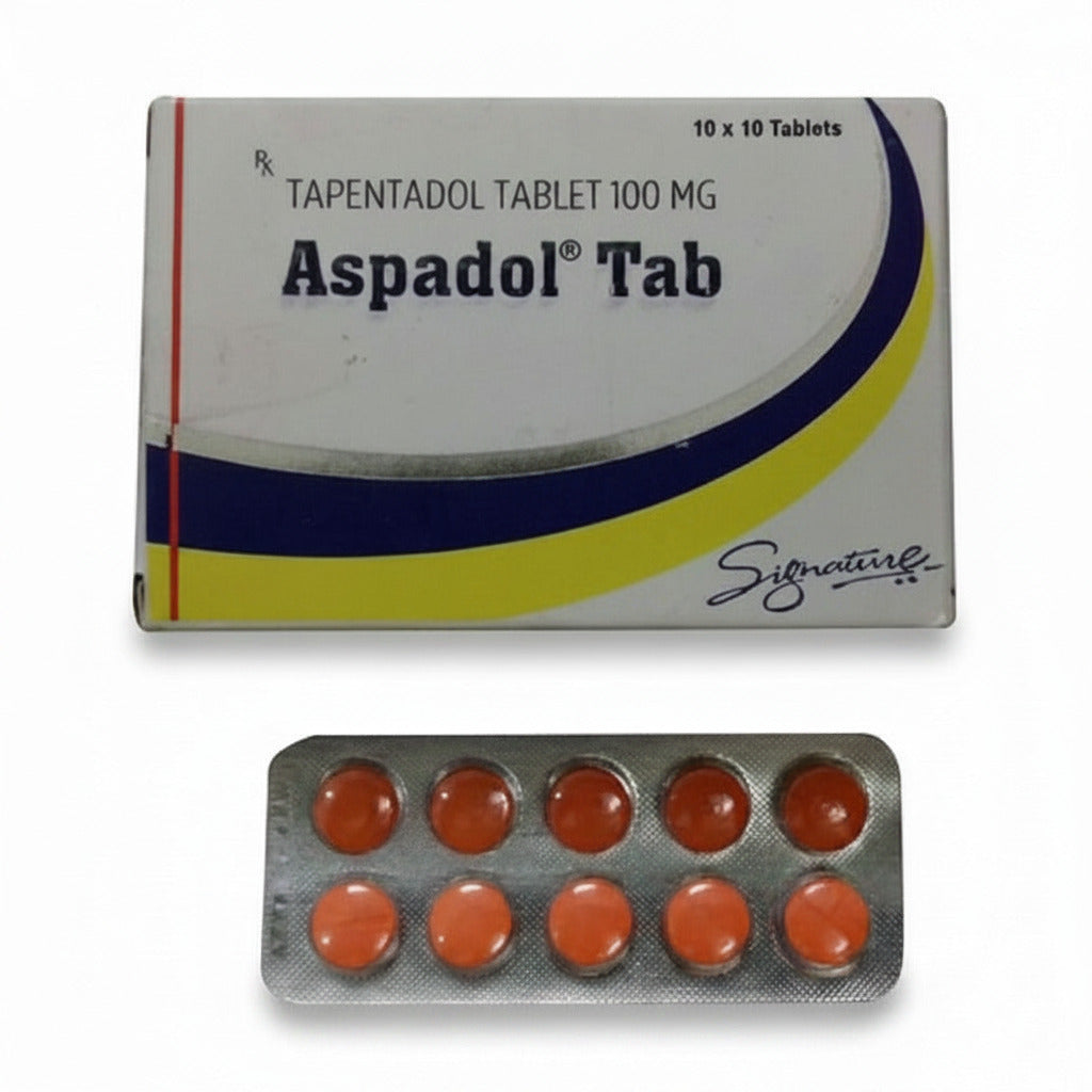 Tapentadol 100 mg Aspadol tablets for chronic pain management