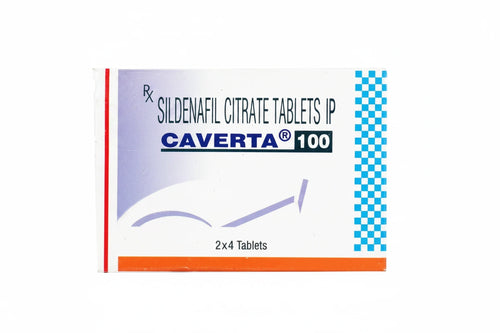 Caverta 100mg sildenafil tablets for erectile dysfunction treatment enhancing blood flow and improving male sexual performance