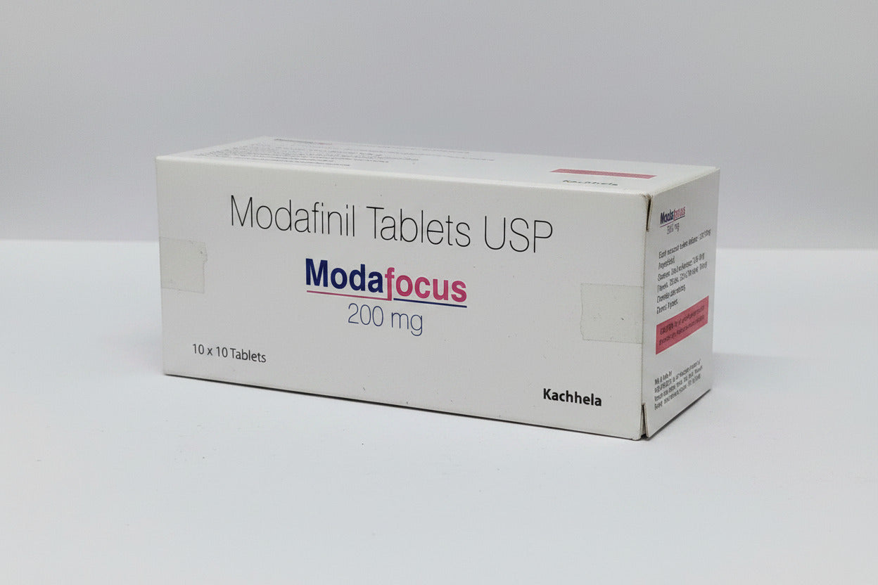Buy Modafinil 200mg Modafocus tablets online in the USA and UK